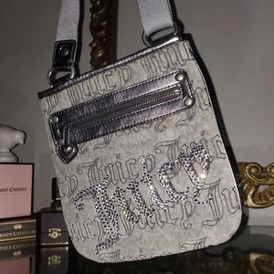 Juicy Couture Velour Crossbody Bag Custom Crystallized